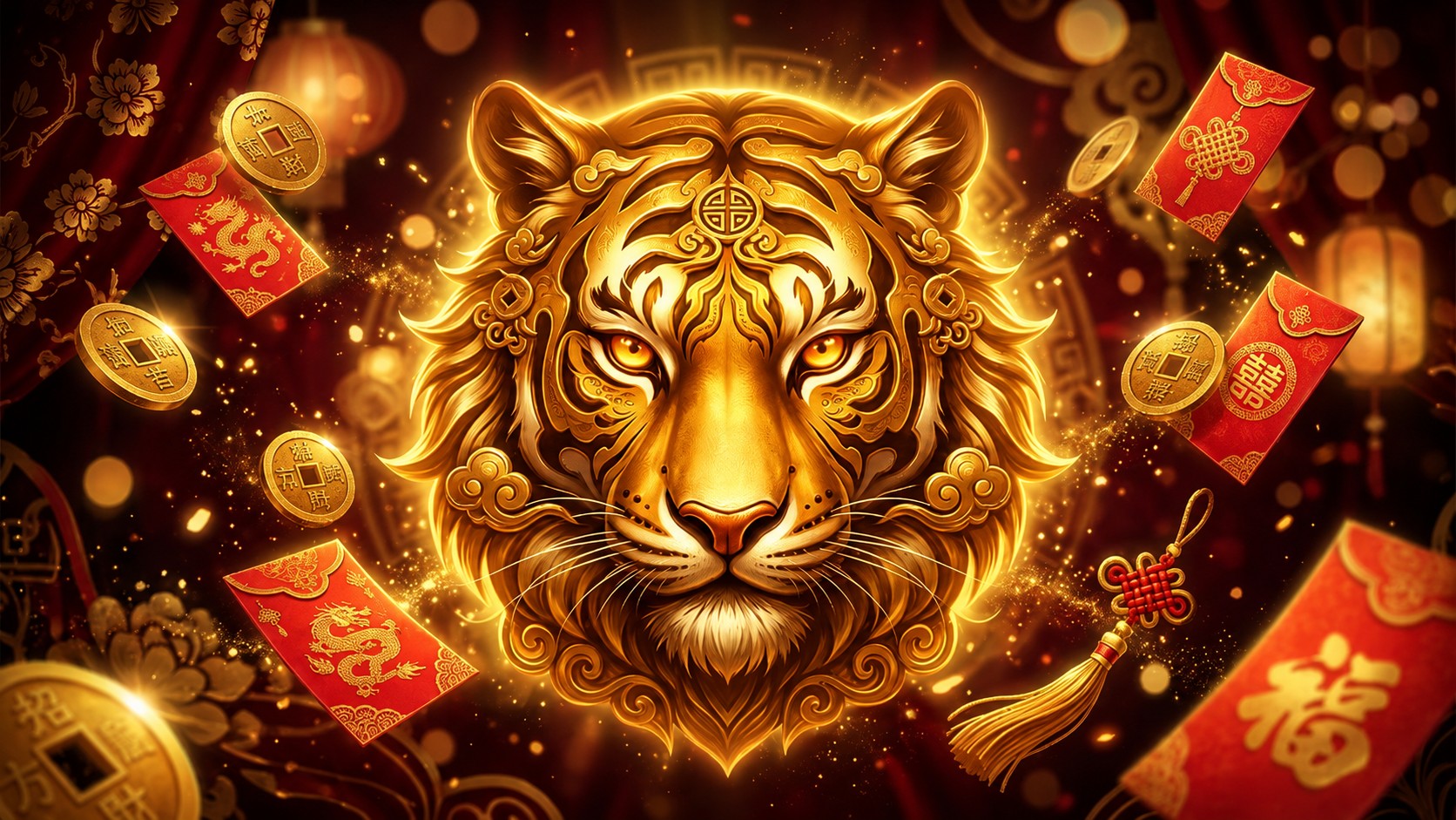 Fortune Tiger slot game com tigre dourado